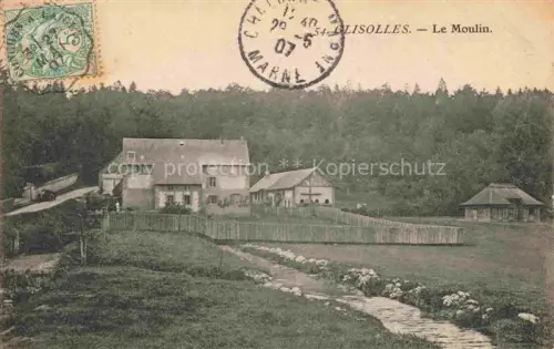 AK / Ansichtskarte Glisolles EVREUX 27 Eure Le-Moulin Muehle Bach Wiese Wald Gebaeude Zaun