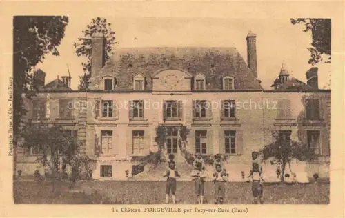 AK / Ansichtskarte Orgeville (Chateau) Pacy-sur-Eure Evreux 27 Eure Chateau-d Orgeville Schloss Kinder Park Baeume