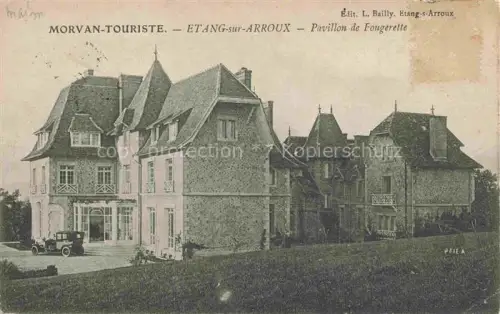 AK / Ansichtskarte Etang-sur-Arroux Autun 71 Saone-et-Loire Pavillon-de-Fougerette Villa Herrenhaus Auto Park Baeume