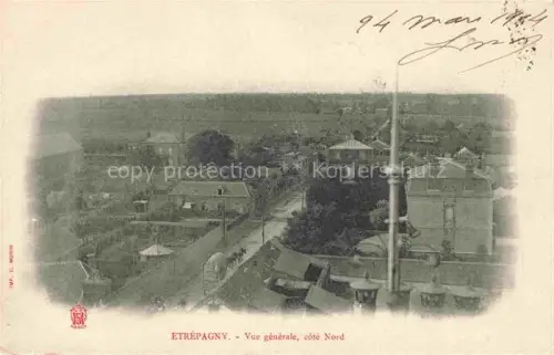 AK / Ansichtskarte Etrepagny ANDELYS 27 Eure Stadtpanorama Vogelblick Daecher Baeume Strasse Felder