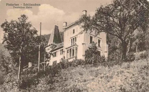 AK / Ansichtskarte Pieterlen Bueren BIEL-Bienne BE Schloesschen Deutsches-Heim Villa Baeume Herrenhaus Park Garten