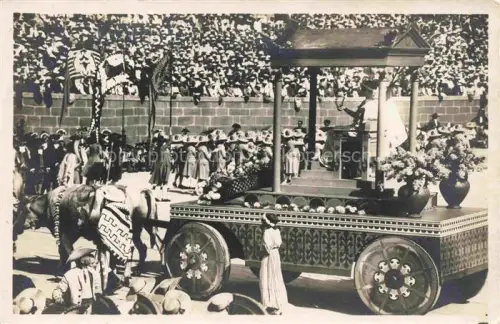 AK / Ansichtskarte VEVEY VD Fête-des-Vignerons Festumzug Festwagen Pferde Zuschauer Volksfest Winzerfest