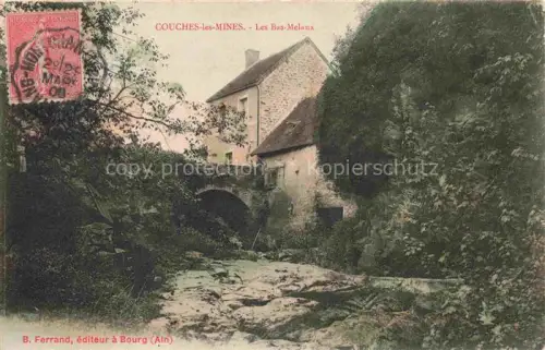 AK / Ansichtskarte Couches-les-Mines AUTUN 71 Saone-et-Loire Bas-Melaux Bruecke Muehle Bach Felsen Steingebaeude Vegetation Bogen