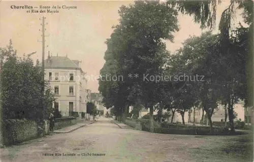 AK / Ansichtskarte CHAROLLES 71 Saone-et-Loire Route-de-la-Clayette Rue-des-Marais Strasse Baeume Villen Strassenszene