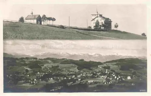 AK / Ansichtskarte Grub AR Fuenflaenderblick Hotel-Pension Kapelle Berge Panorama Alpenblick Huegellandschaft