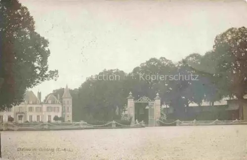 AK / Ansichtskarte Cambray (Chateau) Orgeres-en-Beauce Chateaudun 28 Eure-et-Loir Château Schmiedeeisernes-Tor Park Baeume Turm Schloss Vorplatz