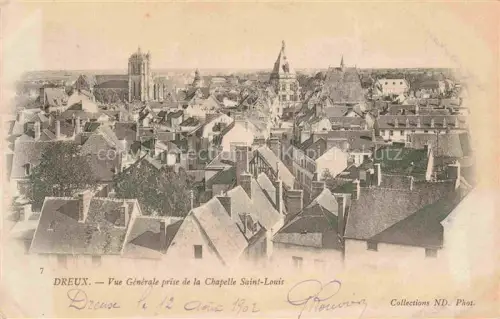 AK / Ansichtskarte DREUX 28 Eure-et-Loir Vue-Générale Chapelle-Saint-Louis Daecher Kirche Altstadt Tuerme