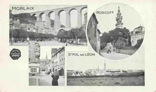 AK / Ansichtskarte MORLAIX 29 Finistere Viadukt Roscoff-Kirche St-Pol-de-Léon Mehrfachansicht Altstadt Panorama