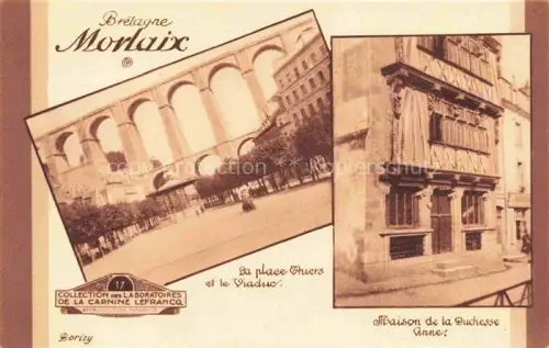 AK / Ansichtskarte MORLAIX 29 Finistere Viaduc Place-Thiers Maison-de-la-Duchesse-Anne Fachwerk Bogen Mehrfachansicht