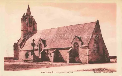 AK / Ansichtskarte Saint-Guenole Penmarch QUIMPER 29 Finistere Chapelle-de-la-Joie Kapelle Kirchturm Kreuz Steinbau