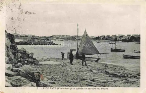 AK / Ansichtskarte Ile-de-Batz MORLAIX 29 Finistere Kueste Segelboot Boote Fischer Hafen Leuchtturm Felsen Meer