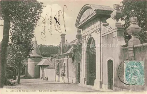 AK / Ansichtskarte Septfontaines (Abbaye) Andelot-Blancheville 52 Haute-Marne Abbaye-de-Septfontaines Grand-Portail Abtei Portal Tor Baeume Turm