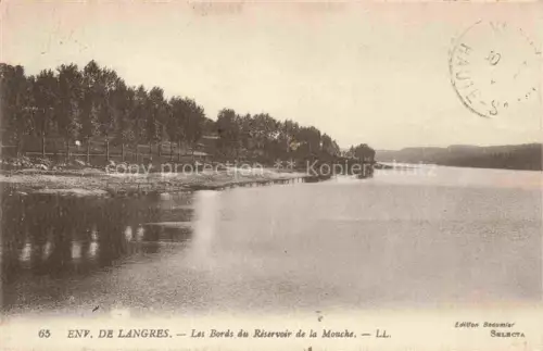 AK / Ansichtskarte LANGRES 52 Haute-Marne Réservoir-de-la-Mouche See Ufer Baeume Wasser Spiegelung