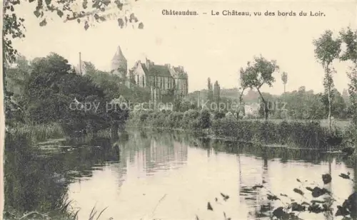 AK / Ansichtskarte CHATEUDUN  28 Eure-et-Loir Château-de-Châteaudun Loir Fluss Schloss Tuerme Baeume Spiegelung