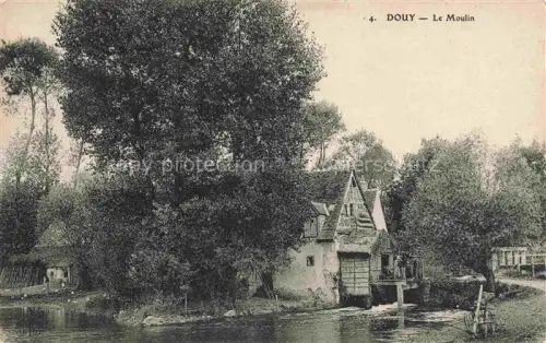 AK / Ansichtskarte Douy Chateaudun 28 Eure-et-Loir Le-Moulin Muehle Wasser Baeume Fluss Fachwerkhaus Landschaft