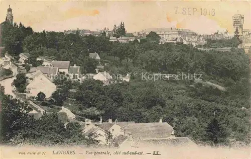 AK / Ansichtskarte LANGRES 52 Haute-Marne Haeuser Kirchtuerme Wald Huegel Daecher Stadtrand Baeume