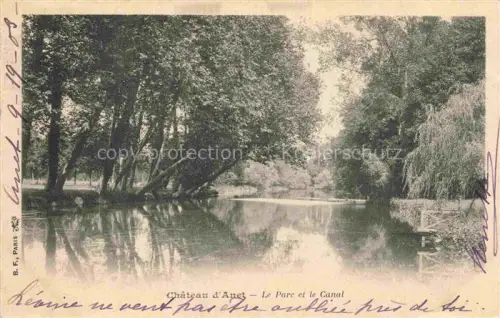 AK / Ansichtskarte Anet DREUX 28 Eure-et-Loir Château-d Anet Parc Canal Baeume Teich Weide Spiegelung