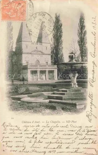 AK / Ansichtskarte Anet DREUX 28 Eure-et-Loir Château-d Anet Chapelle Kapelle Brunnen Baeume Pappeln Park