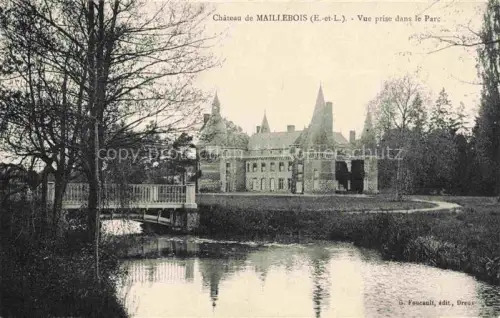 AK / Ansichtskarte Chateau de Maillebois DREUX 28 Eure-et-Loir Château-de-Maillebois Parc Schloss Teich Bruecke Baeume