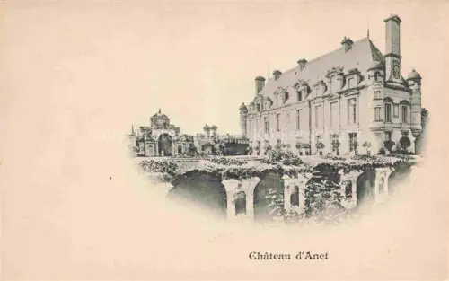 AK / Ansichtskarte Chateau d Anet 28 Château-d Anet Schloss Portail Arkaden Fassade Schornsteine Efeu