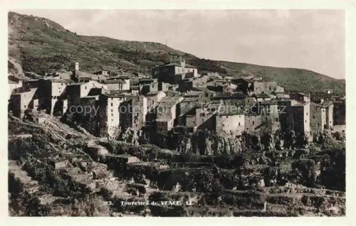 AK / Ansichtskarte Vence-la-Jolie GRAssE 06 Alpes-Maritimes Tourettes-de-Vence Altstadt Felsen Bergdorf Huegel Daecher Mauern Terrassen