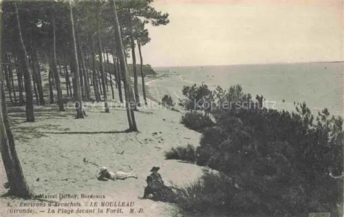 AK / Ansichtskarte Le Moulleau La Teste-de-Buch Arcachon 33 Gironde Plage-devant-la-Forêt Pinienwald Strand Meer Duenen Frauen liegend Environs-d Arcachon