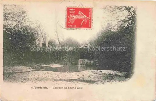 AK / Ansichtskarte Verdelais Langon 33 Gironde Cascade-du-Grand-Bois Bach Wasserfall Baeume Vegetation Bruecke