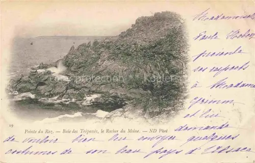 AK / Ansichtskarte Baie des Trepasses Pointe du Raz 29 QUIMPER Finistere Pointe-du-Raz Rocher-du-Moine Felsen Meer Kueste Wellen