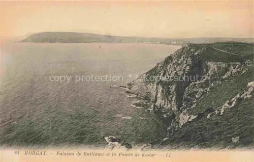 AK / Ansichtskarte Morgat Chateaulin 29 Finistere Falaises-de-Ruillanec Pointe-de-Kador Klippen Meer Kueste Felsen Steilkueste