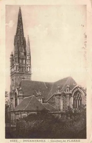 AK / Ansichtskarte Ploare Douarnenez QUIMPER 29 Finistere Clocher-de-Ploare Kirchturm Spitzturm Kapelle gotisch