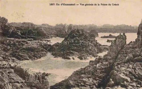 AK / Ansichtskarte Ile d Ouessant Ile de 29 Finistere Pointe-du-Créach Felsen Meer Kueste Brandung Felsenlandschaft