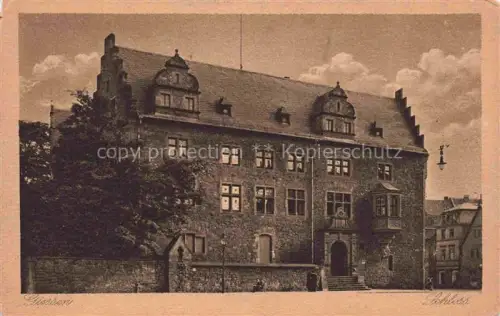AK / Ansichtskarte GIEssEN  Lahn Schloss Fassade Renaissance Treppe Erker Brunnen Altstadt