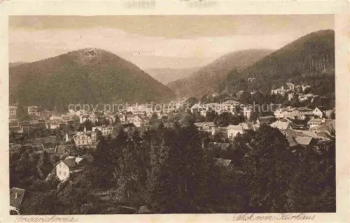 AK / Ansichtskarte Friedrichroda Thueringen Kurhaus Kurort Bergtal Waelder Panorama Huegel