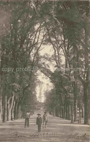 AK / Ansichtskarte BREST 29 Finistere Cours-d Ajot Baumreihe Allee Spaziergaenger Bretonisch Karten-Bost Mouchon-Marke