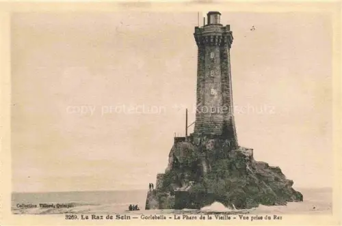 AK / Ansichtskarte Le Raz de Sein Pointe du Raz 29 Finistere Phare-de-la-Vieille Leuchtturm Gorlebella Meer Felsen Raz-de-Sein