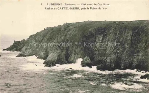 AK / Ansichtskarte Castel-Meur Beuzec-Cap-Sizun 29 Finistere Castel-Meur Cap-Sizun Pointe-du-Van Klippen Felsen Meer Wellen