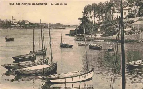AK / Ansichtskarte Ste-Marine Benodet 29 Finistere Cale-du-bac Segelboote Hafen Fluss Baeume Haeuser Bretagne