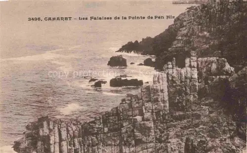 AK / Ansichtskarte Camaret-sur-Mer Chateaulin 29 Finistere Falaises Pointe-de-Pen-Hir Klippen Felsen Meer Wellen Bretagne
