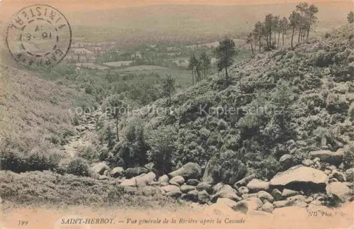 AK / Ansichtskarte Saint-Herbot Plonevez-du-Faou Chateaulin 29 Finistere Rivière Cascade Felsen Tal Baeume Landschaft