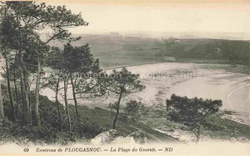 AK / Ansichtskarte Plougasnou Morlaix 29 Finistere Plage-du-Guerzit Strand Bucht Pinien Kueste Duenen