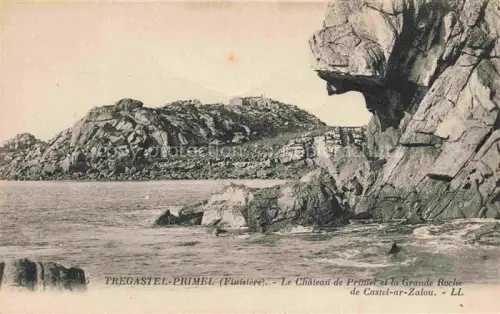 AK / Ansichtskarte Primel Tregastel Lannion 22 Cotes-d Armor Château-de-Primel Castel-ar-Zalou Felsen Kueste Granit Meer