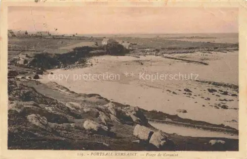 AK / Ansichtskarte Portsall Argenton Ploudalmezeau BREST 29 Finistere Plage-de-Kersaint Strand Bucht Felsen Haeuser Meereskueste
