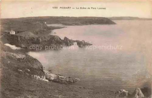 AK / Ansichtskarte Morgat Chateaulin 29 Finistere Grève-de-Porz-Lonnec Bucht Felsen Kueste Meer Klippen