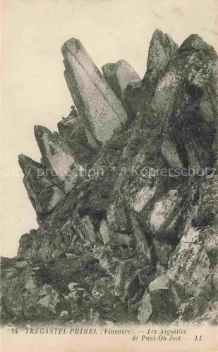 AK / Ansichtskarte Primel Tregastel Lannion 22 Cotes-d Armor Aiguilles-de-Paul-Oh-Jeot Felsen Granit Kueste Rue-Rouget-de-l Isle