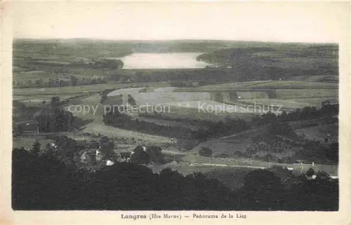 AK / Ansichtskarte LANGRES 52 Haute-Marne Lac-de-la-Liez Tal Felder Wald Weiler Huegel See