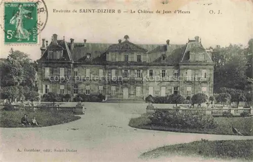 AK / Ansichtskarte SAINT-DIZIER 52 Haute-Marne Château-de-Jean-d Heurs Schloss Park Auffahrt Baeume Pfau