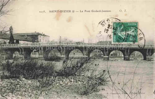 AK / Ansichtskarte SAINT-DIZIER 52 Haute-Marne Pont-Godard-Jeanson Eisenbruecke Bruecke Fluss Buesche Gebaeude Winter
