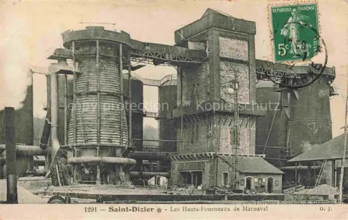 AK / Ansichtskarte SAINT-DIZIER 52 Haute-Marne Hauts-Fourneaux-de-Marnaval Hochoefen Stahlwerk Industrieanlage Schornstein Fabrik