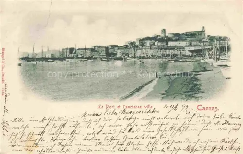 AK / Ansichtskarte CANNES 06 Alpes-Maritimes Port Altstadt Hafen Segelboote Mole Stadtpanorama Huegel