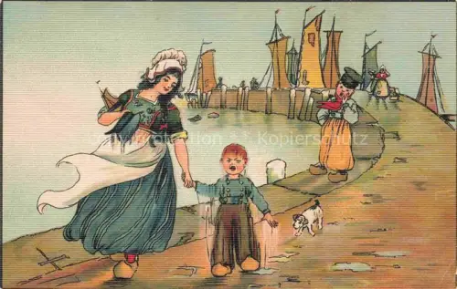 AK / Ansichtskarte Hollandkinder Hollandtracht 